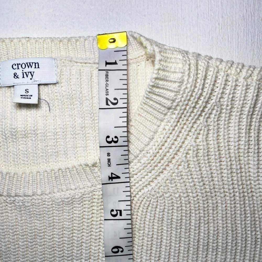 Crown & Ivy Women's Long Sleeve Dip Dyed Sweater